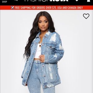 Distressed Jean Jacket